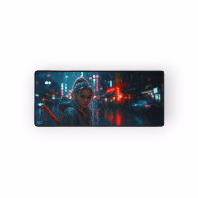 Picture of Tapis de souris gaming Gamezelle Cyberstorm Samurai grand format (étendu) (900×400 mm)