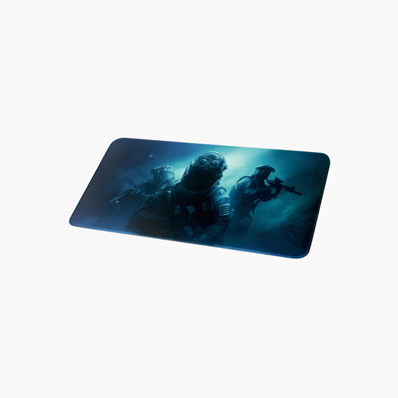 Image of Tapis de souris gaming Gamezelle Ghost Special Forces Trident grand format (étendu) (800×300 mm)