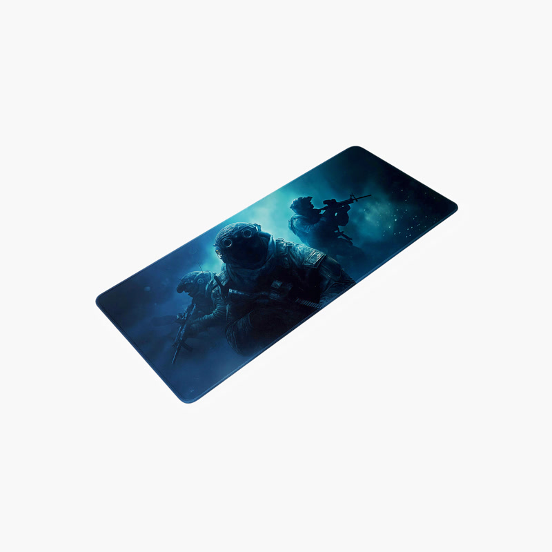 Image of Tapis de souris gaming Gamezelle Ghost Special Forces Trident grand format (étendu) (800×300 mm)