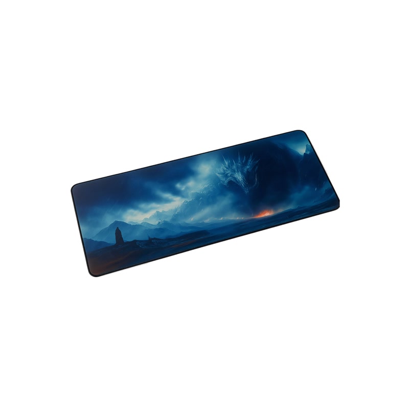 Image of Tapis de souris gaming Gamezelle Mountain Dragon Gaze grand format (étendu) (800×300 mm)