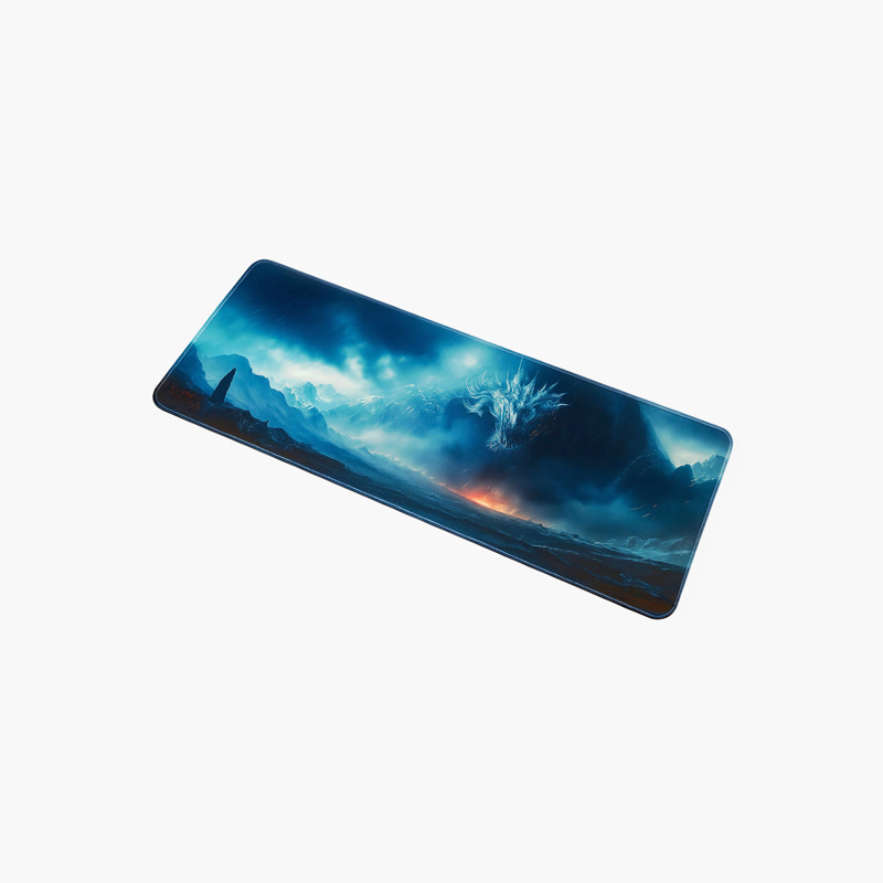 Image of Tapis de souris gaming Gamezelle Mountain Dragon Gaze grand format (étendu) (800×300 mm)