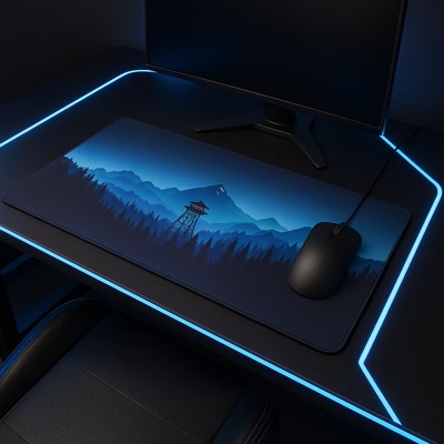 Picture of Tapis de souris gaming Gamezelle Sentinel Watchtower grand format (étendu) (900×400 mm)