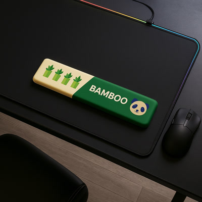 Picture of Repose-poignets pour clavier gaming Gamezelle Bamboo (360 mm)