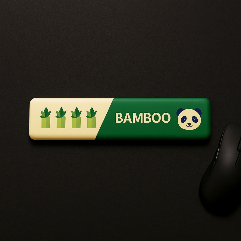 Image of Repose-poignets pour clavier gaming Gamezelle Bamboo (360 mm)
