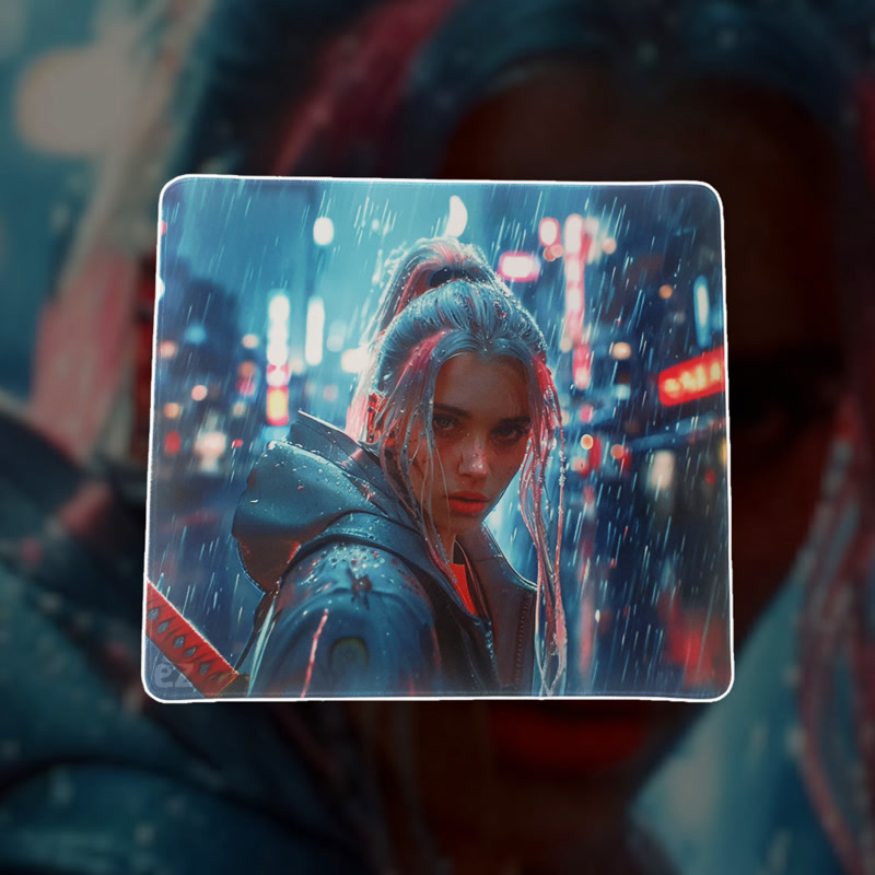 Image of Tapis de souris gaming Gamezelle Cyberstorm Samurai grand format (450×400 mm)