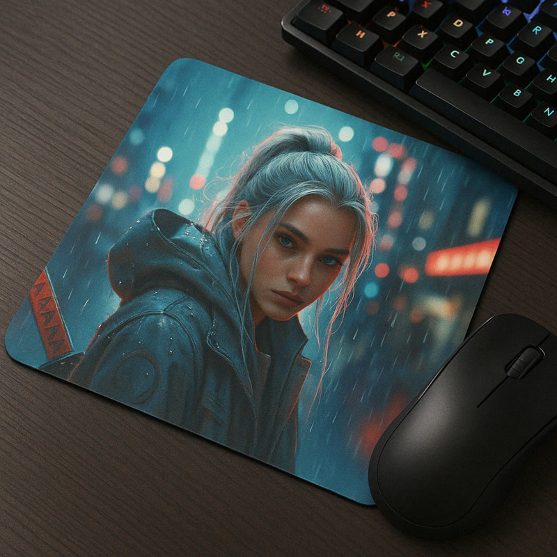 Image of Tapis de souris gaming Gamezelle Cyberstorm Samurai grand format (450×400 mm)